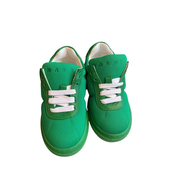 Marni Kids Leather and Cotton Lace Up Sneakers NWT size: 27 Italian Kids - Picture 2 of 7